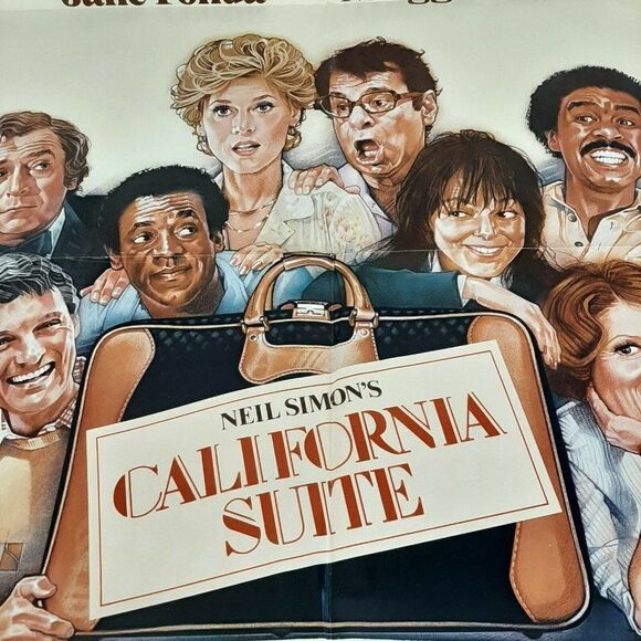 California Suite Alan Alda Jane Fonda 1978 Orig 1 Sheet Movie Poster 27 x 41 - Picture 1 of 9